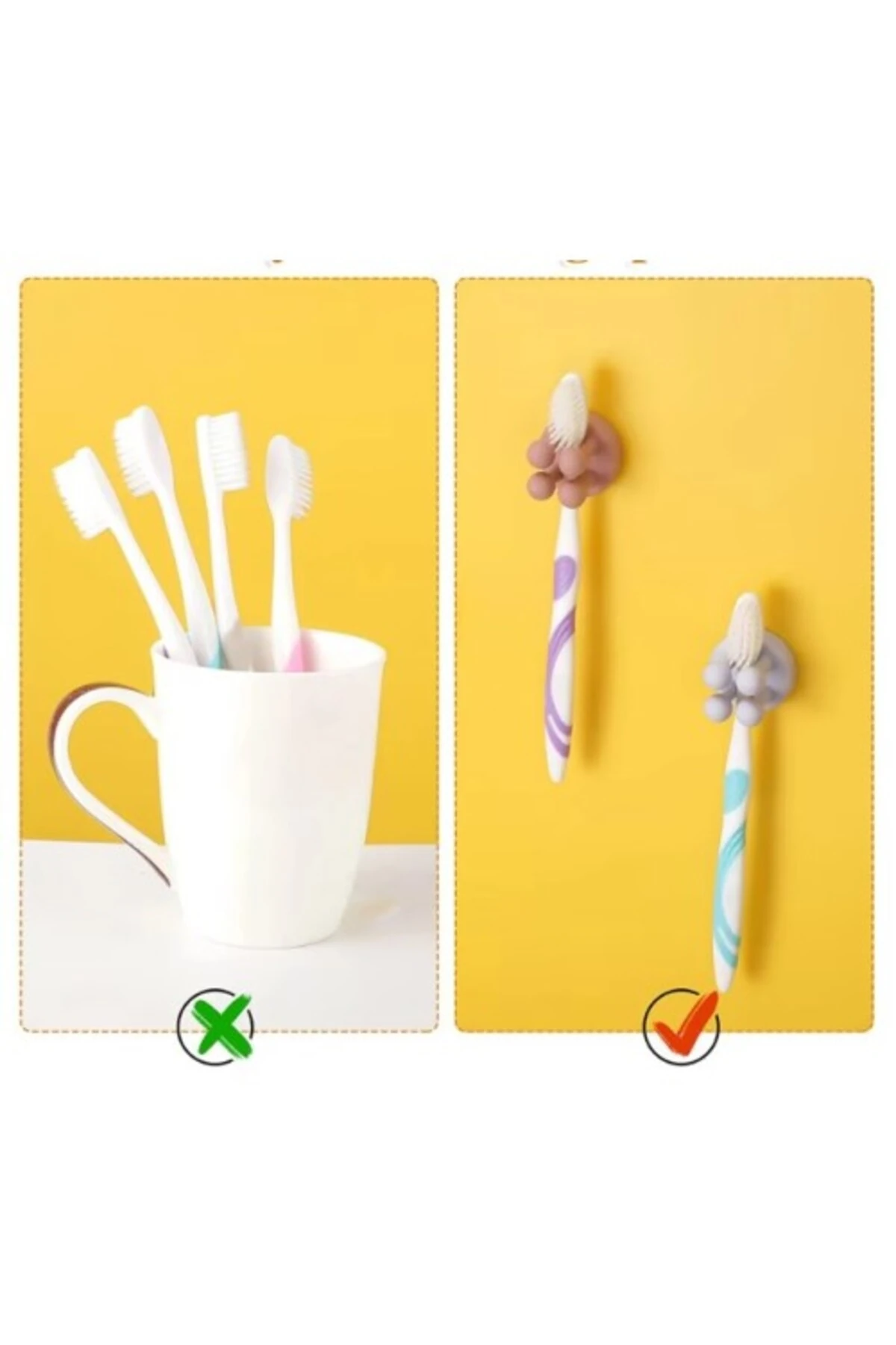 Çok Amaçlı Duvara Yapıştırılabilir Pratik Tutucu
