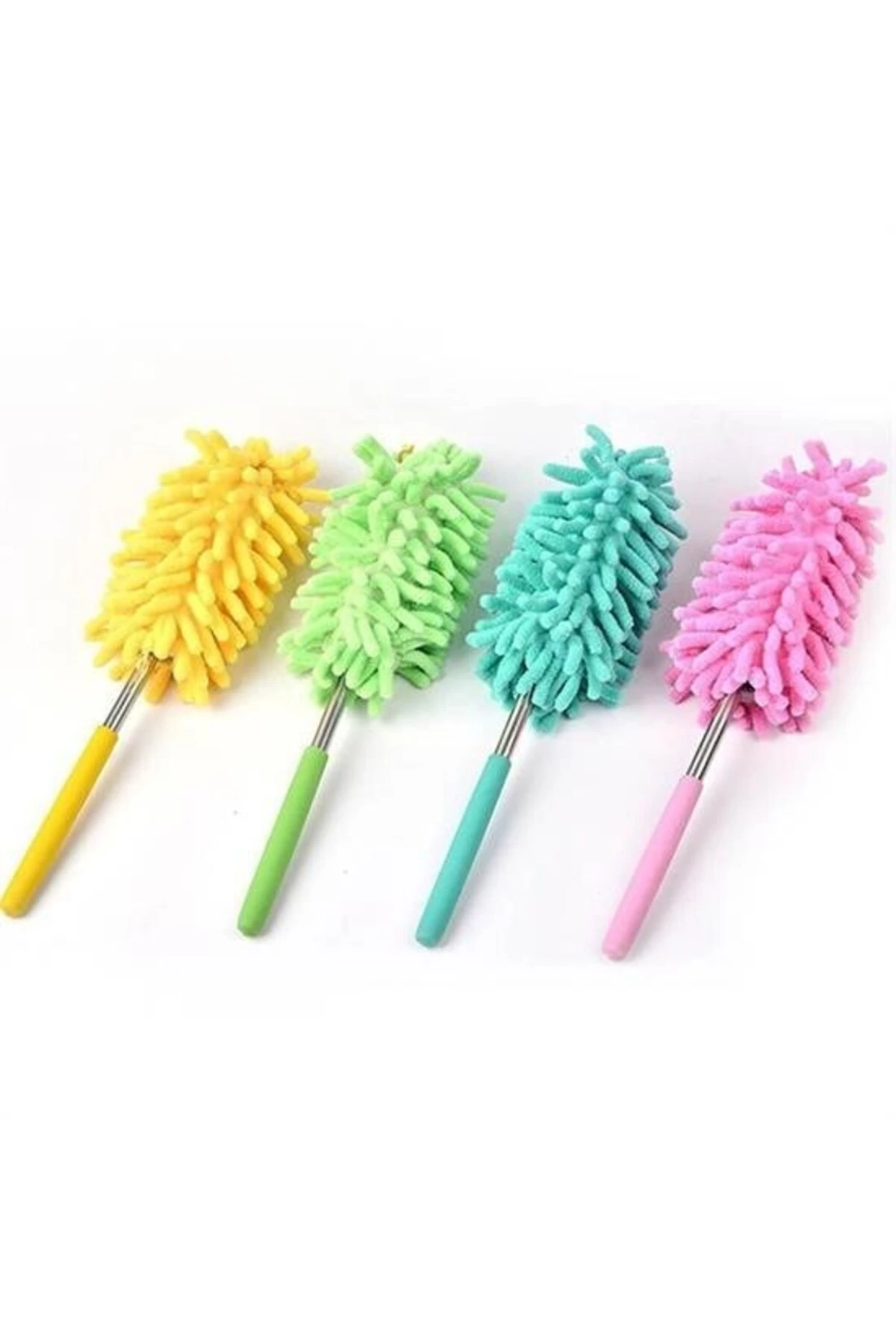 ® Teleskopik Mikrofiber Pratik Uzayabilen Toz Alma Fırçası Aparatı