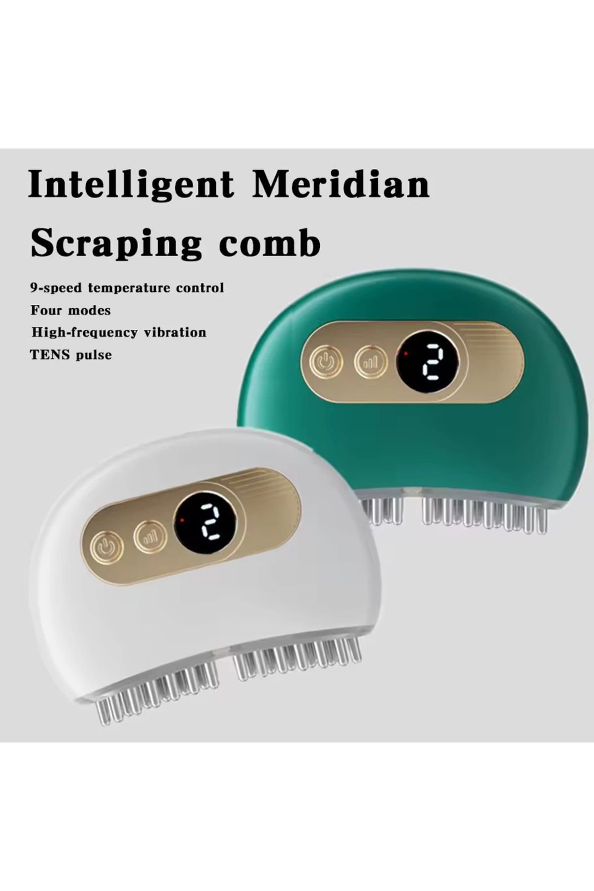 Akıllı Elektrikli Masaj Tarağı,Çok İşlevli Tarama Masaj Aleti, Profesyonel Baş Masaj Fırçası