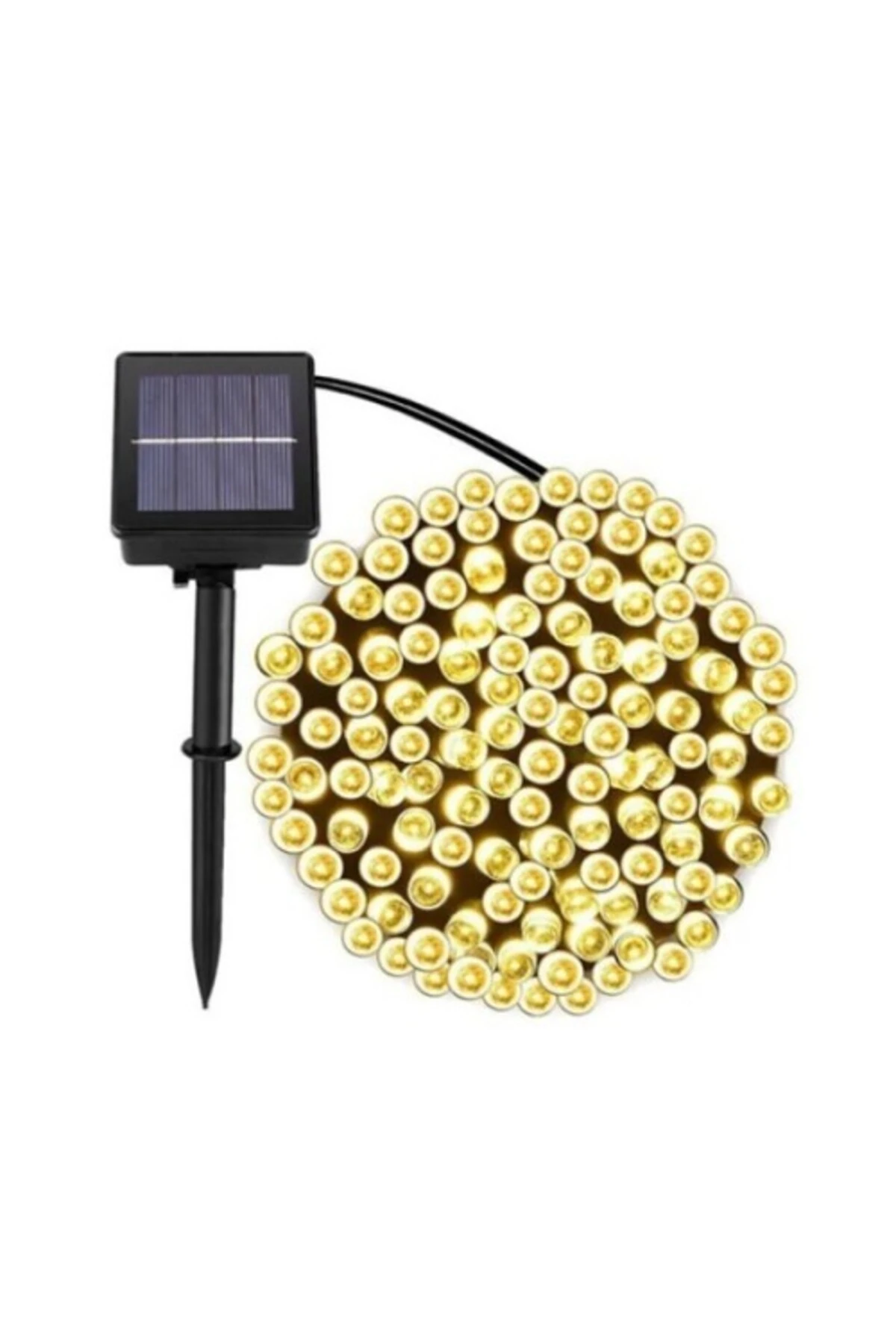 Solar 100 Ledli 12 Metre Bahçe Aydınlatma