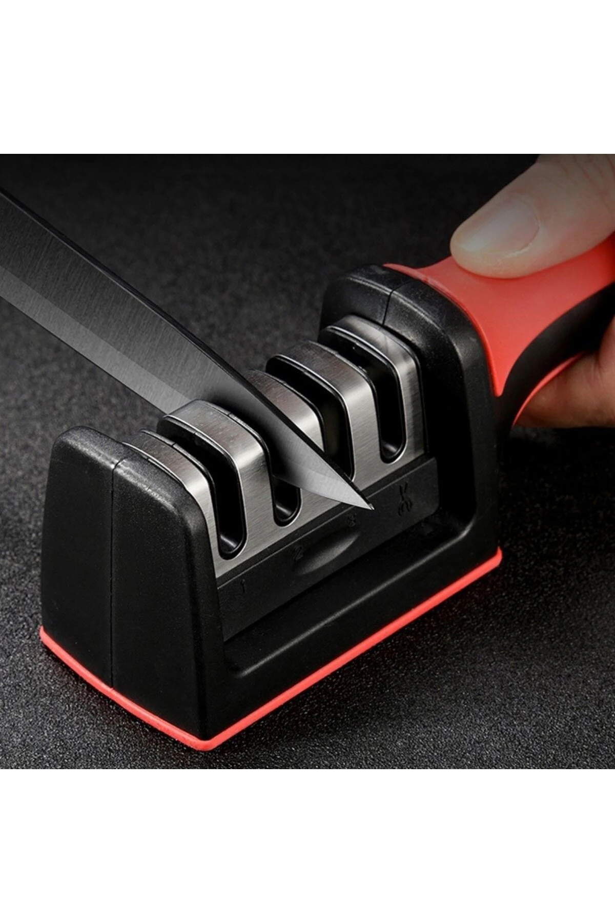 4 Aşamaları Kaymaz Taban Hızlı Bıçak Makas Bileme Aracı