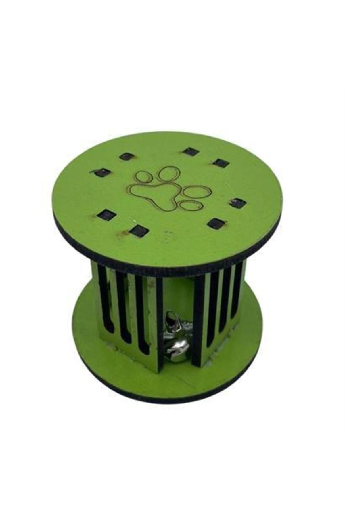 roichil® Mini Silindir Eğlenceli Renkli Sağlam Küçük Pati Izi Şekilli Kedi Oyuncağı