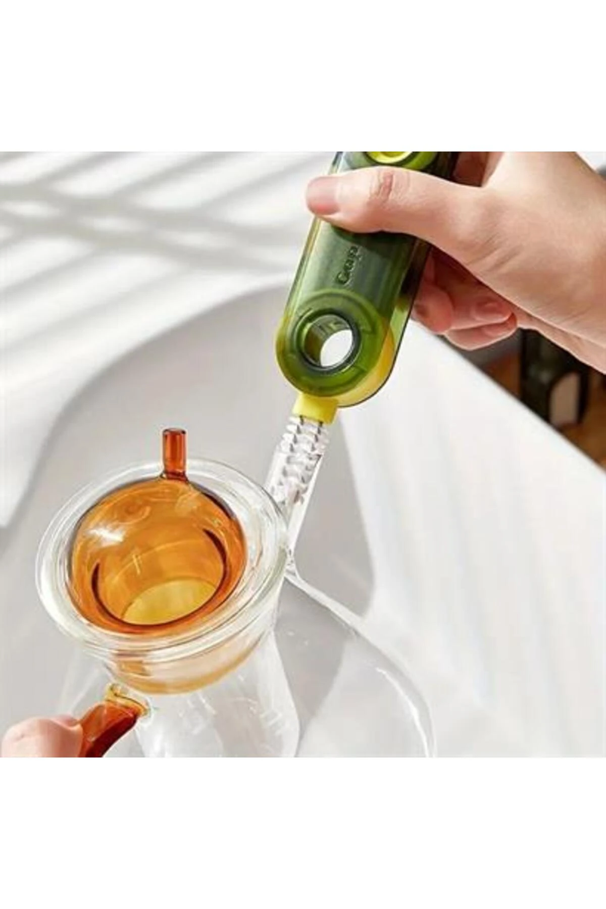 roichil® 3 Fonksiyonlu Pratik Şişe Temizleme Fırçası Mutfak Banyo Araç İçin Çok Amaçlı Fırça