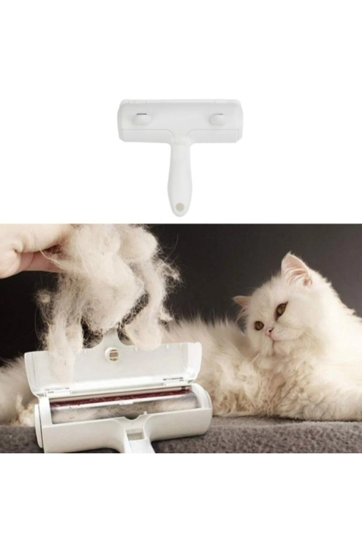 Hazneli Kedi Köpek Tüy Toplama Aleti