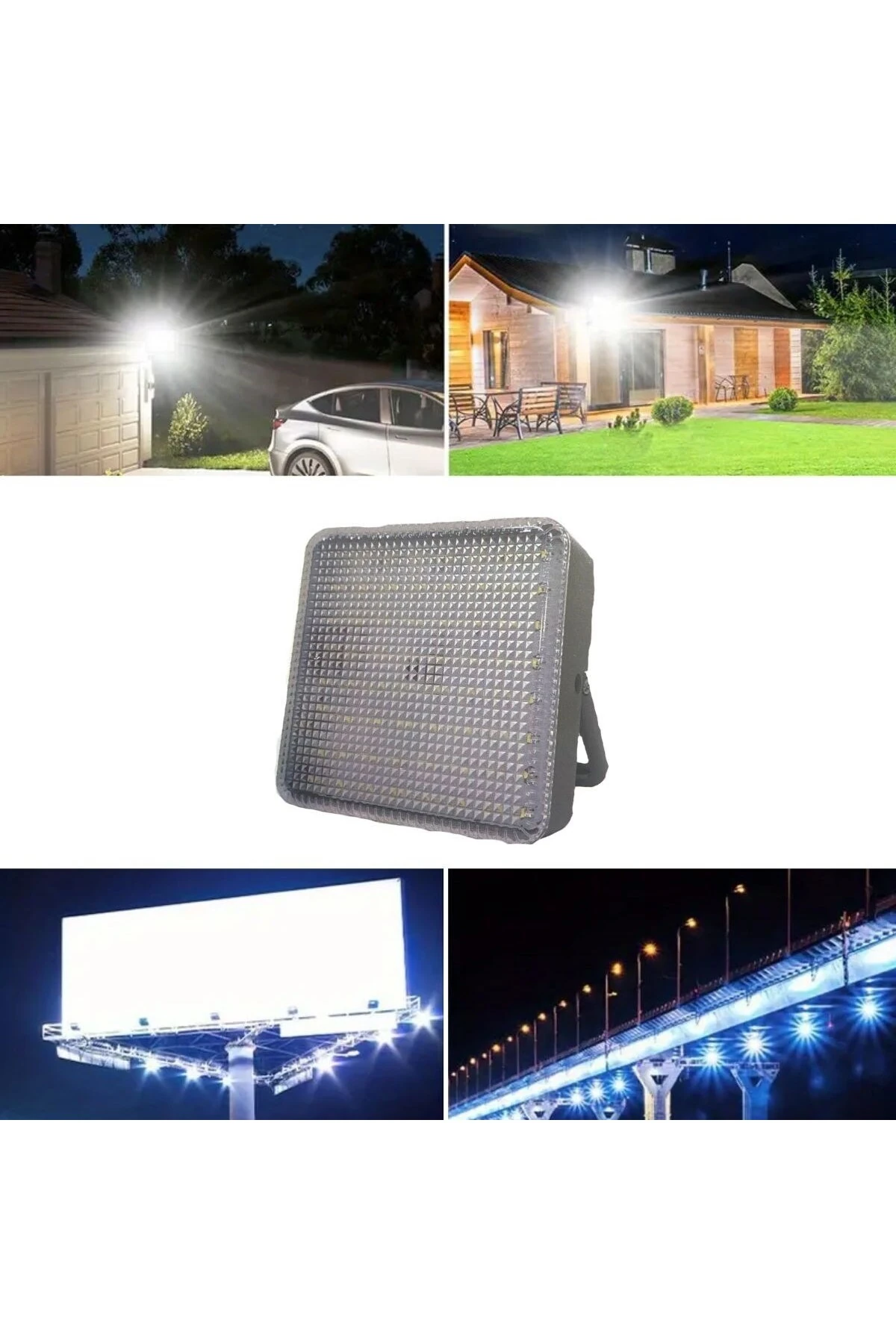 ® Dış Mekan ve Kamp İçin USB İle Şarj Olan 4 Farklı Işık Modlu Güçlü  Projektör Lamba 200W 3600 Mah