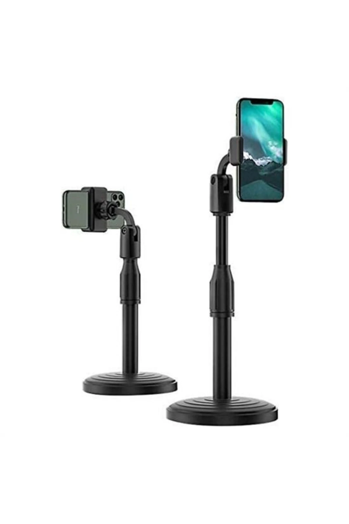 360 Derece Döndürülebilir Masaüstü Teleskopik Telefon Standı Çok Fonksiyonlu Telefon Tutucu