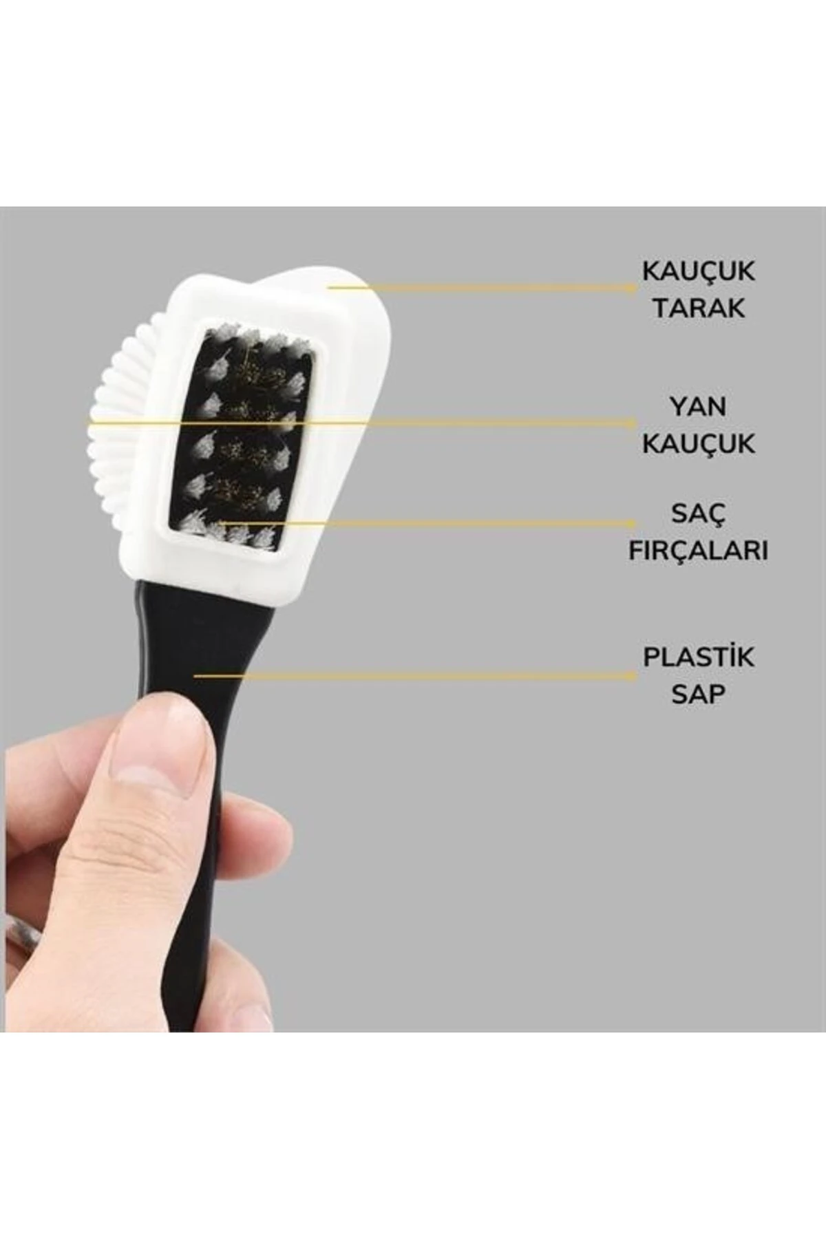 Çift Taraflı Pratik Taşınabilir Süet Nubuk Deri Çizme Bot Ayakkabı Temizleme Bakım Fırçası