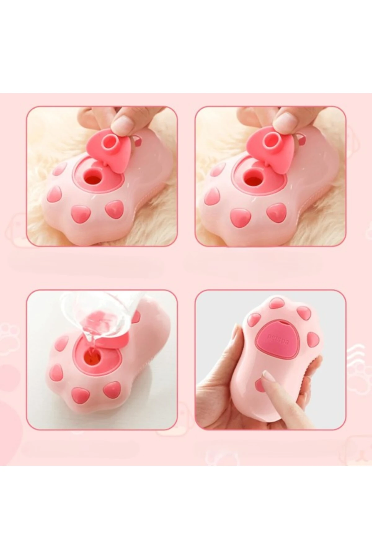 Pati Tasarımlı Buharlı Tarak