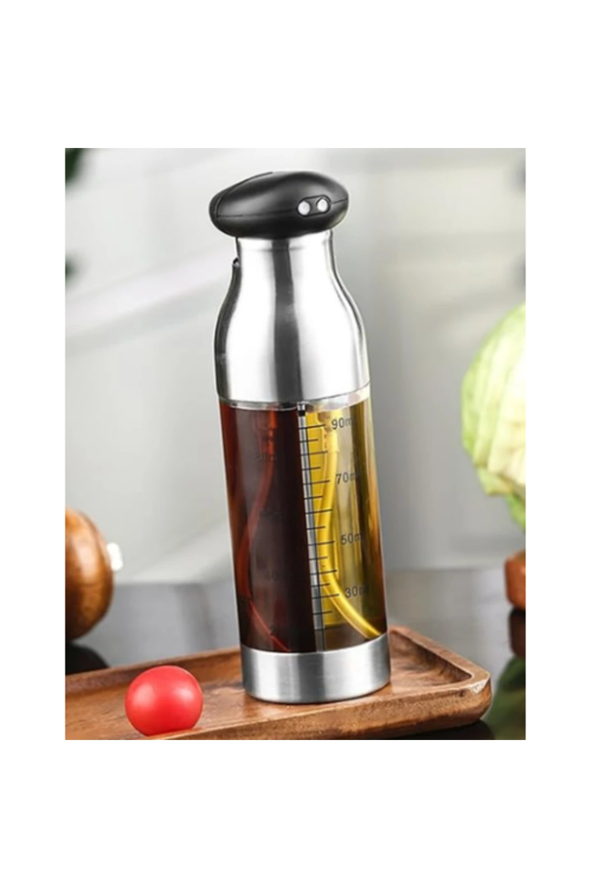 Çift Ölçekli Yağ ve Sirke Sprey Şişesi