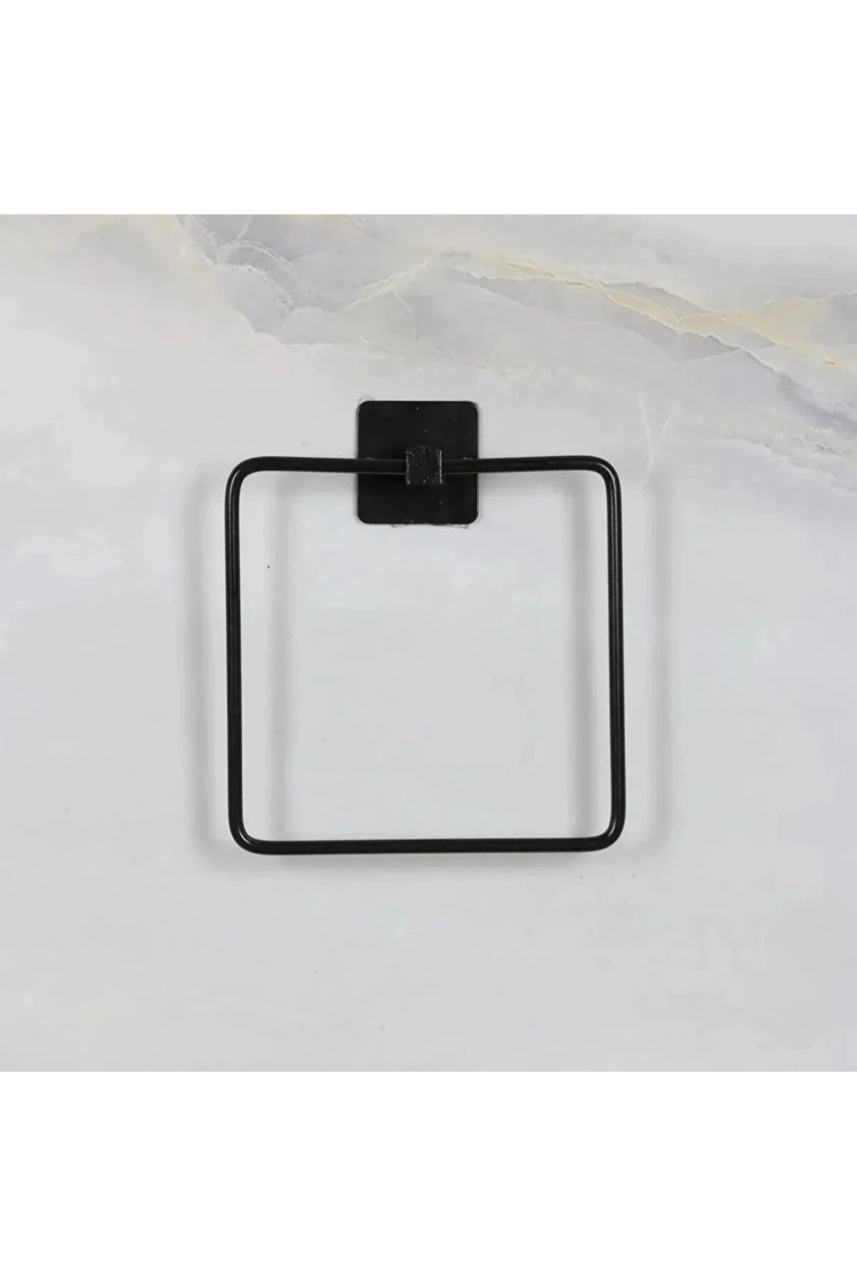 Kendiliğinden Yapışkanlı Siyah Paslanmaz Metal Kare Havluluk