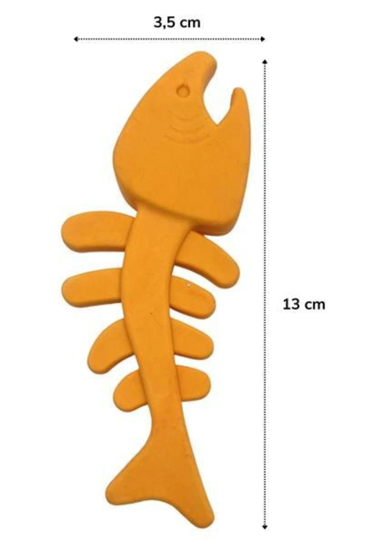 Balık Kemiği Iskelet Şekilli Renkli Plastik Kedi Oyuncağı