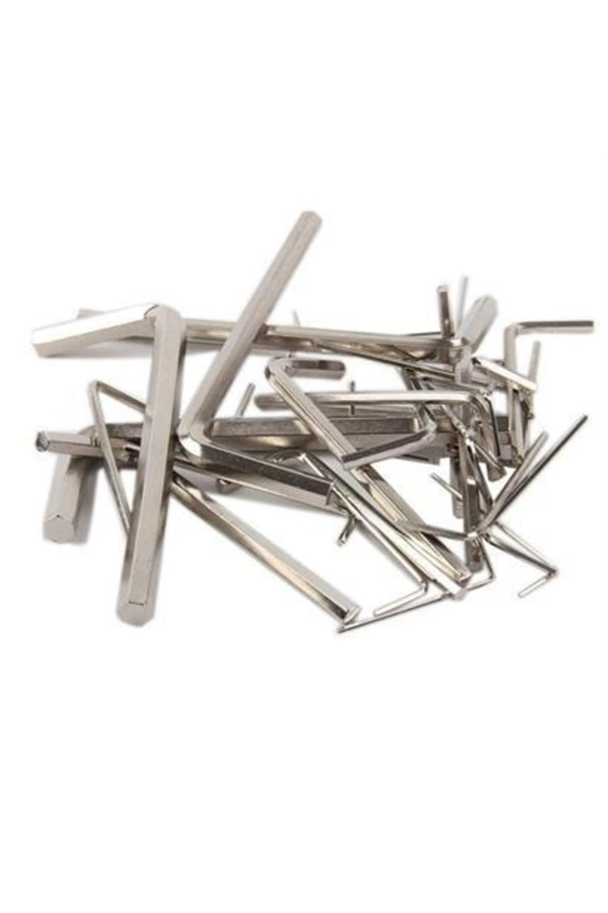 10 Parça Çelik Alyan Seti Kısa Düz Köşe Alyan Anahtar Takımı