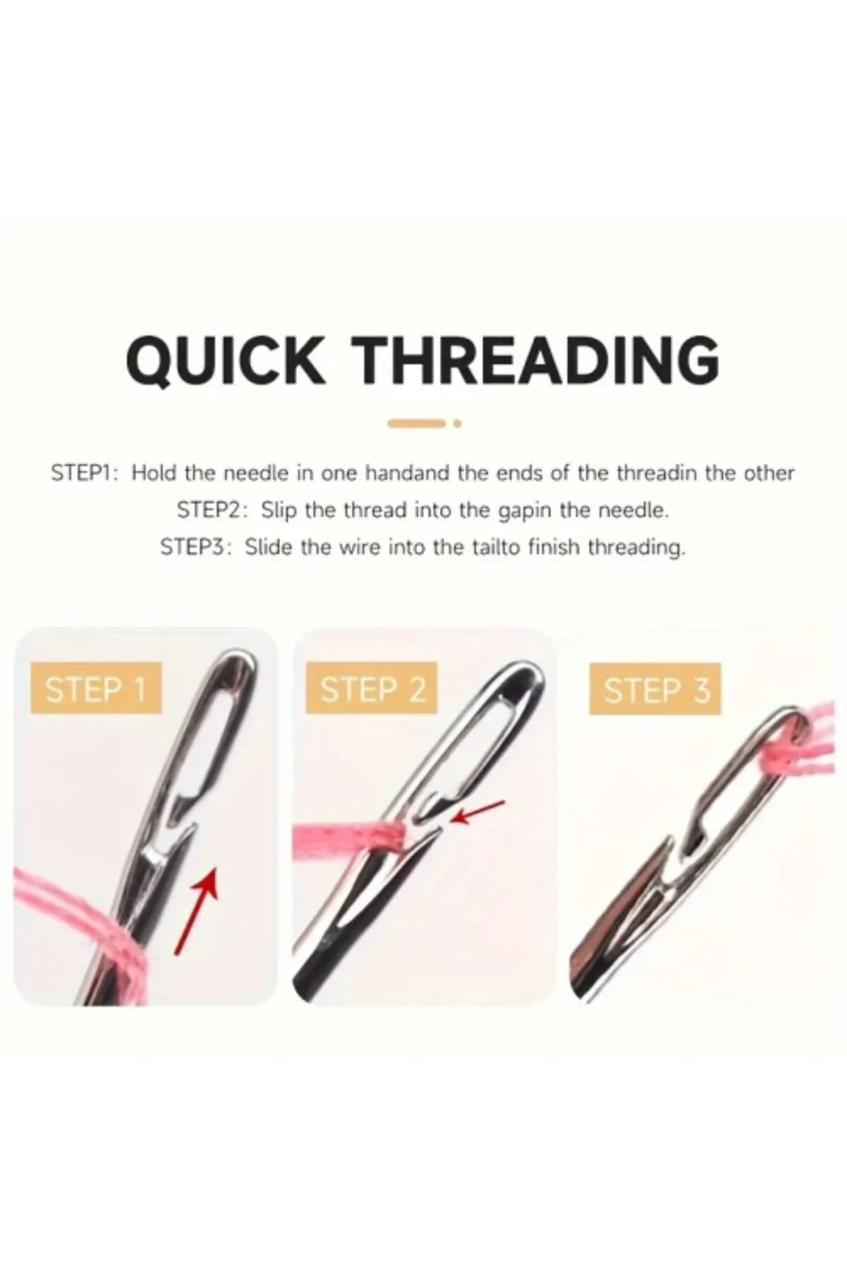 Kolay İplik Geçirilen İğne Seti 12 Adet