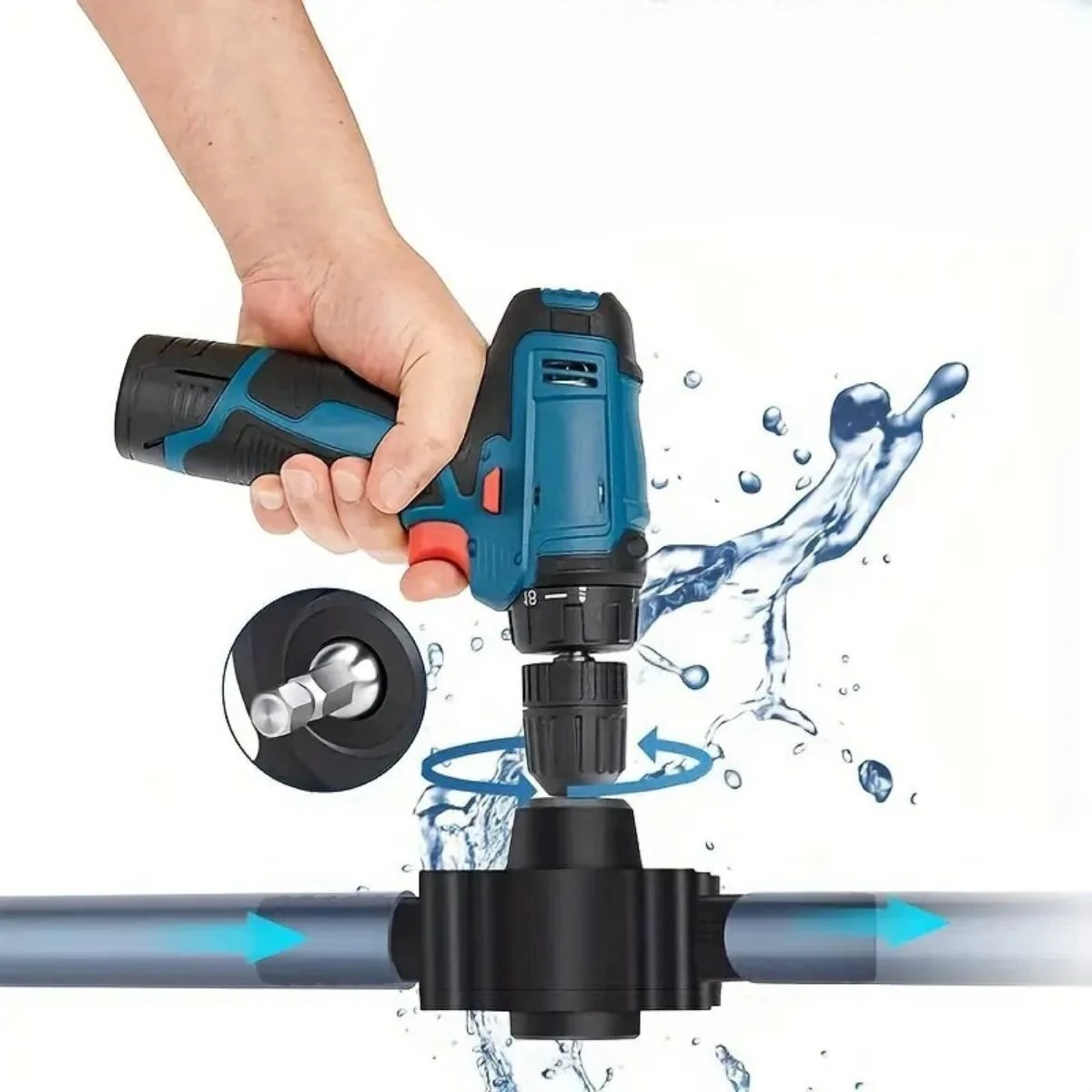 Kendiliğinden Emişli Dayanıklı Plastik Yaplı Matkap Su,Yağ Sıvı Pompası