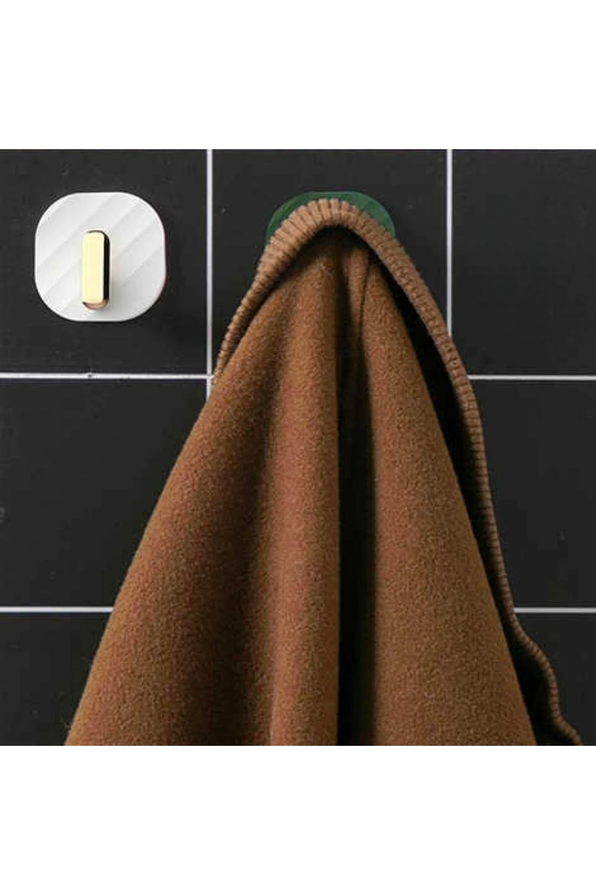 ® 2li Yapışkanlı Retro Askılık Dolap Kapak Kulpu Beyaz