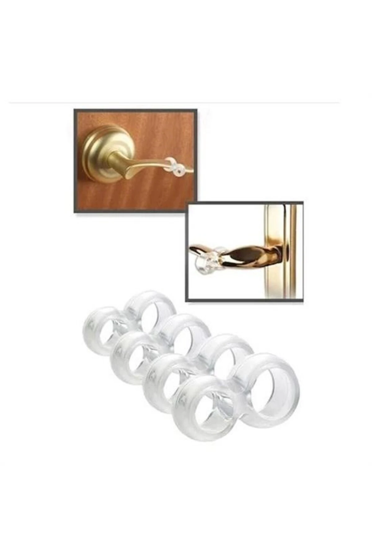 ® Silikon Kapı & Pencere Vurma Önleyici Stoper Kapı Tamponu 4 Adet