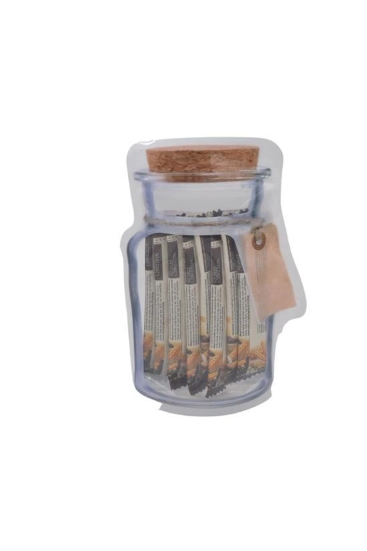 ® Kavanoz Görünümlü Kilitli Poşet Çıtçıtlı ve Pratik Torba 4 Adet