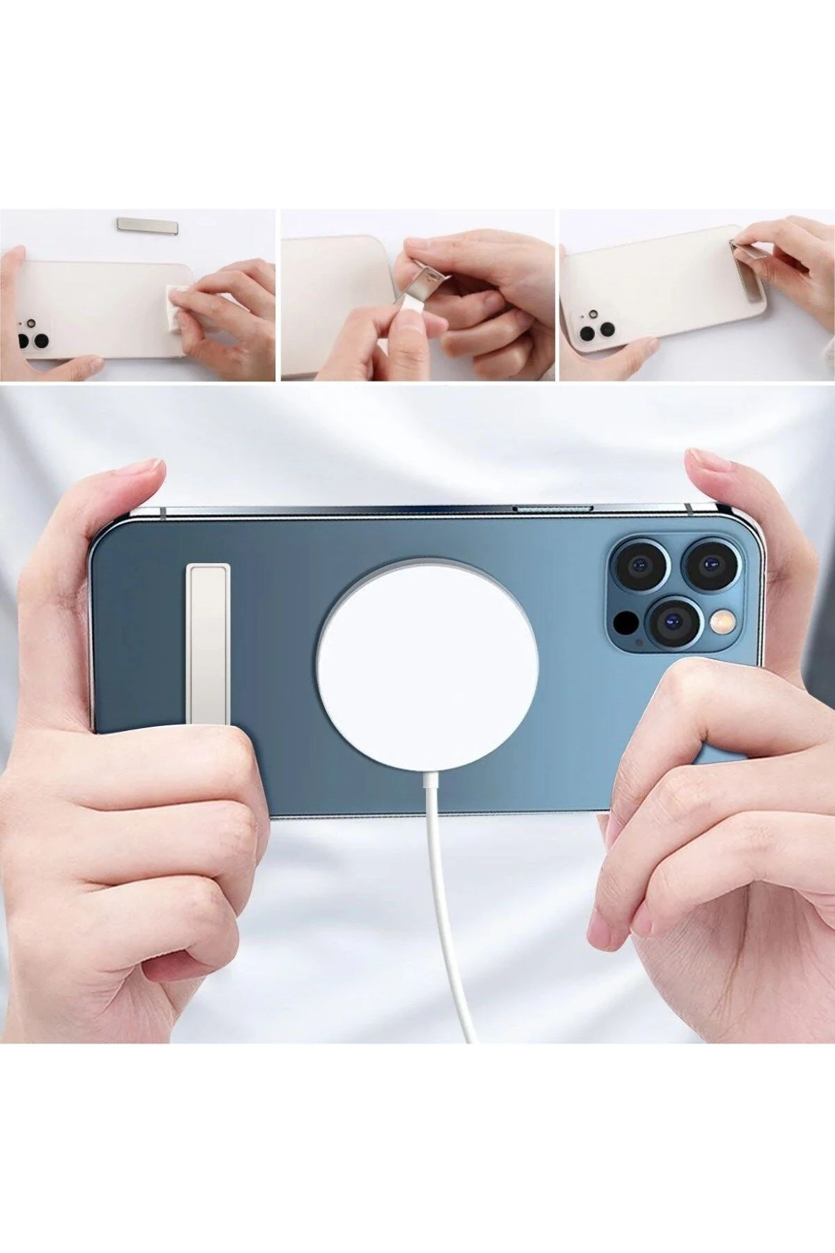 Tüm Telefonlara Uyumlu Kendiliğinden Yapışkanlı Cep Telefon Standı