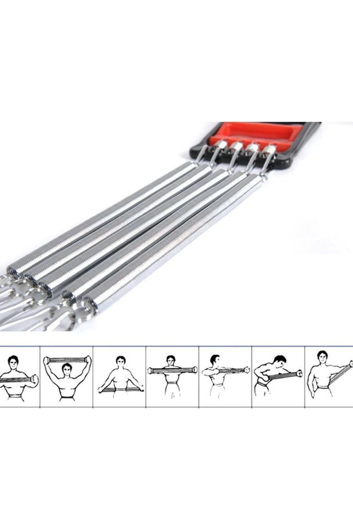 Biceps ve Triceps Göğüs Kasları için 5 Yaylı Uzatma Çelik Kas Antrenman Salonu