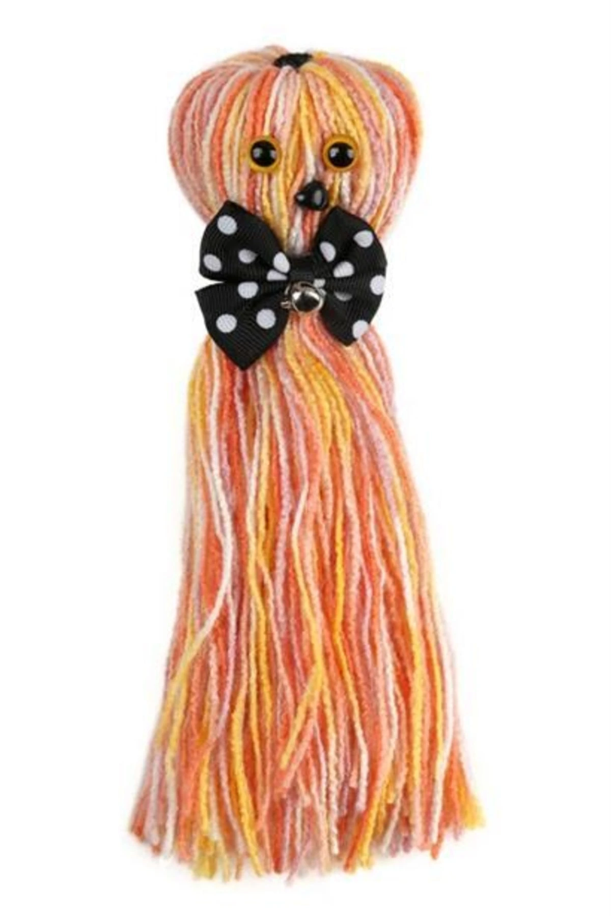 roichil® Ahtapot Şekilli Zilli Ve Ipli Rengarenk Püsküllü Sevimli Kedi oyuncağı