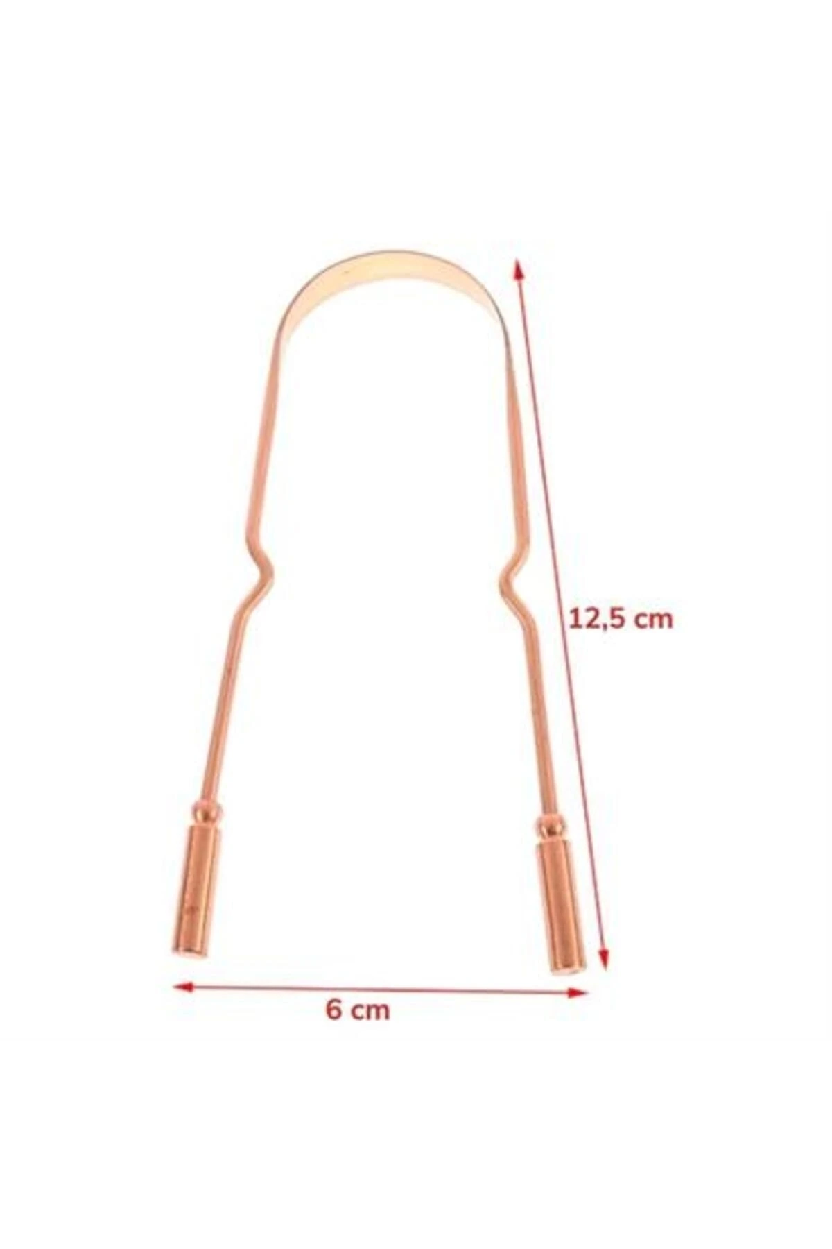 Bakır Oil Pulling Yağ Çekme Dil Plak Temizleme Aleti Dil Fırçası Sıyırıcı Dil Kaşığı