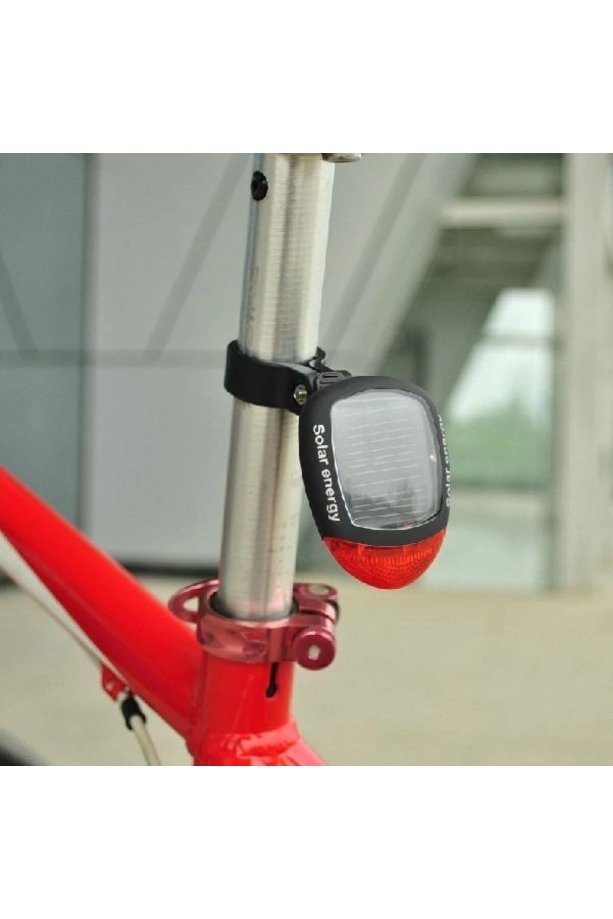 LED Güneş Enerjisi ile Şarj Edilebilir Bisiklet Kuyruk Lambası Solar Bisiklet Lambası