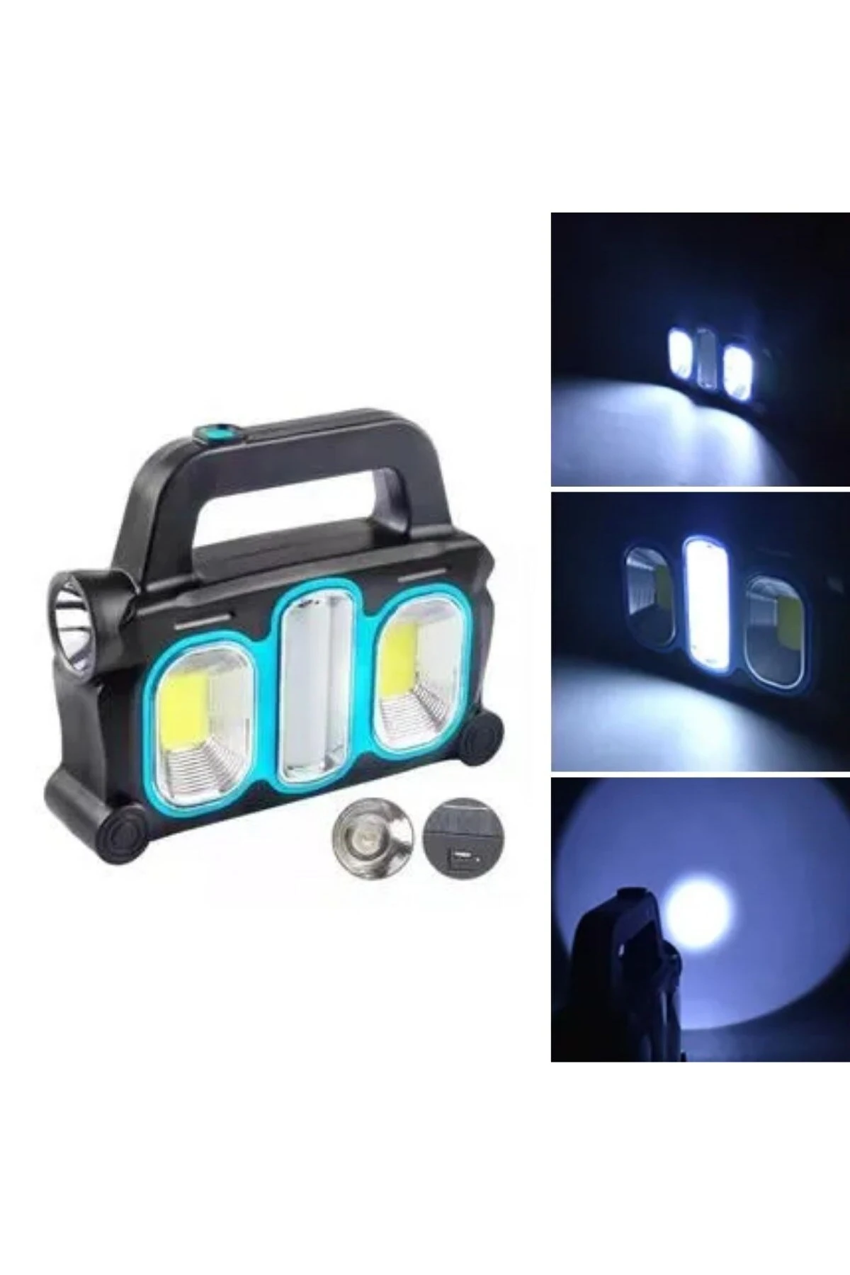 Güneş Enerjili Taşınabilir Çalışma Lambası – Powerbank Özellikli