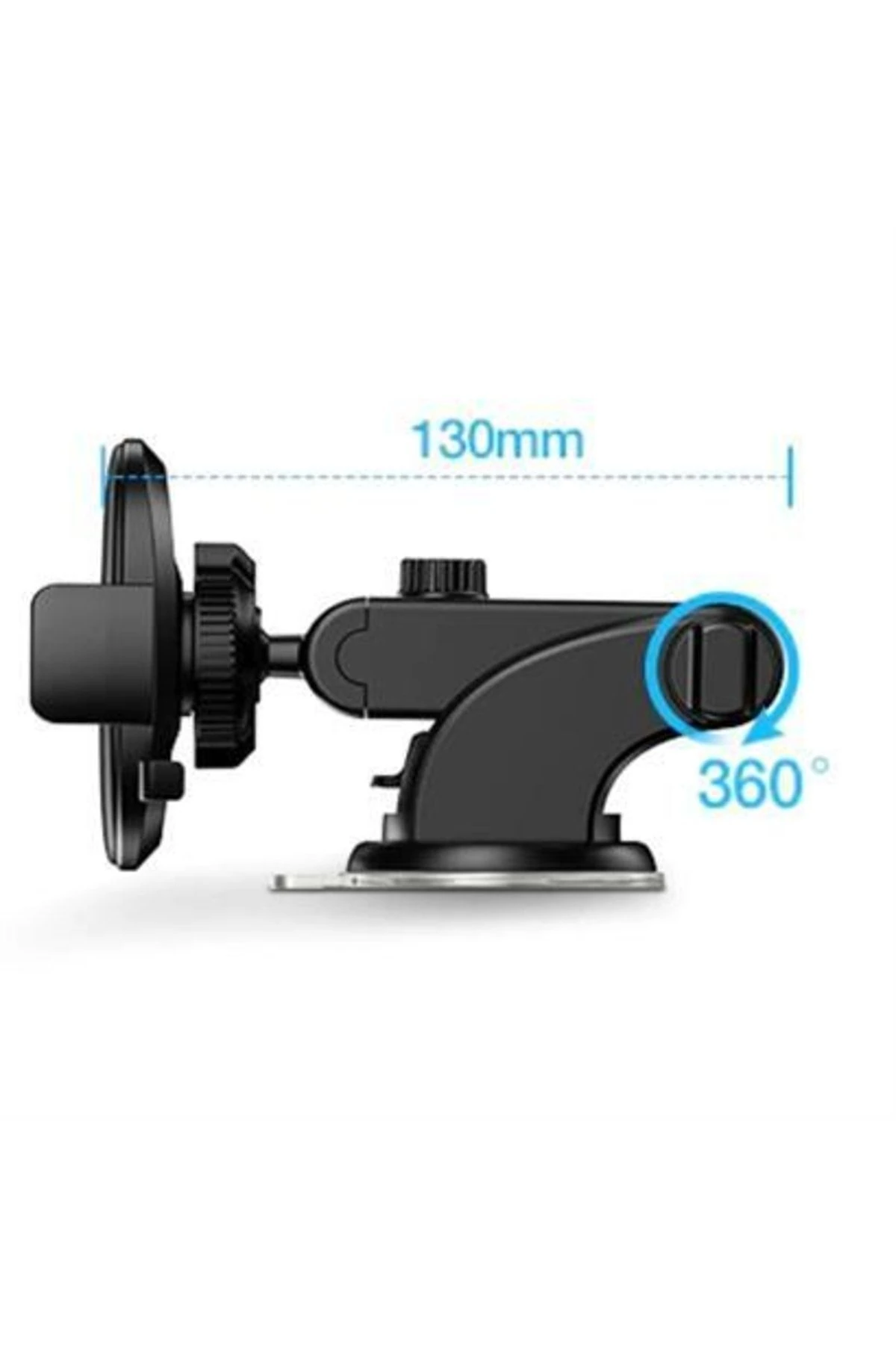 roichil® 360 Derece Dönen Torpido Üstü Uzunluk Ayarlamalı Vantuzlu Teleskopik Araç Telefon Tutucu