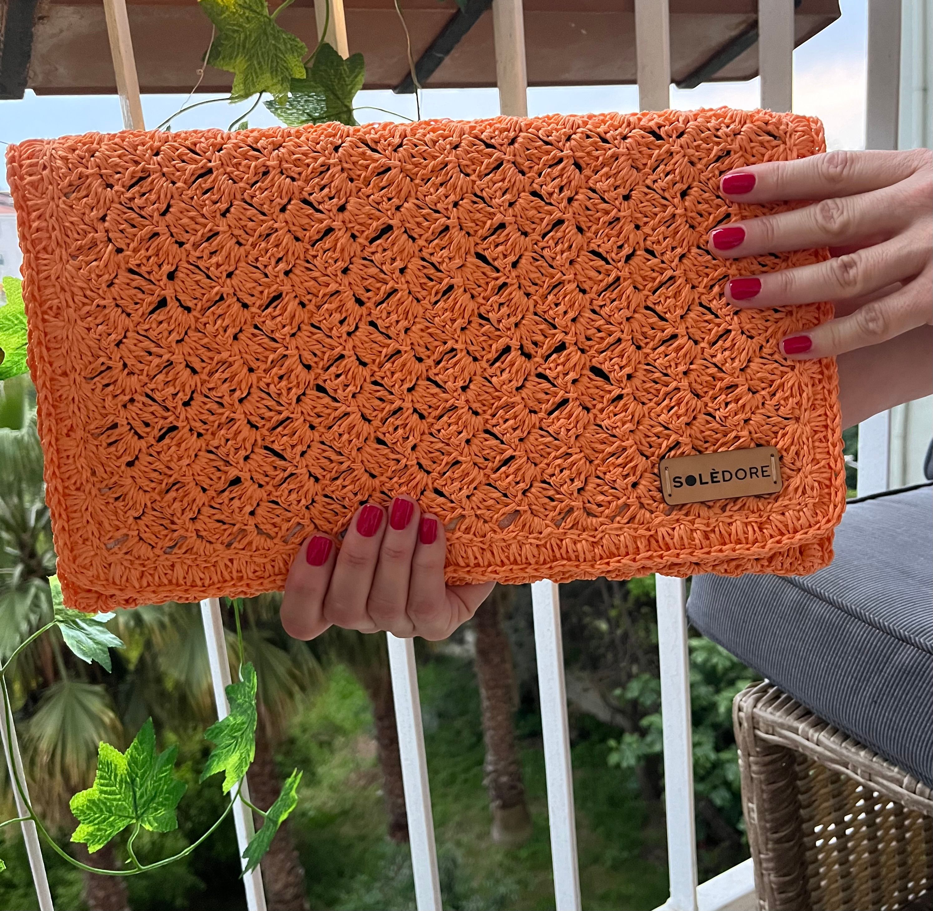 Soledore clutch Çanta Turuncu