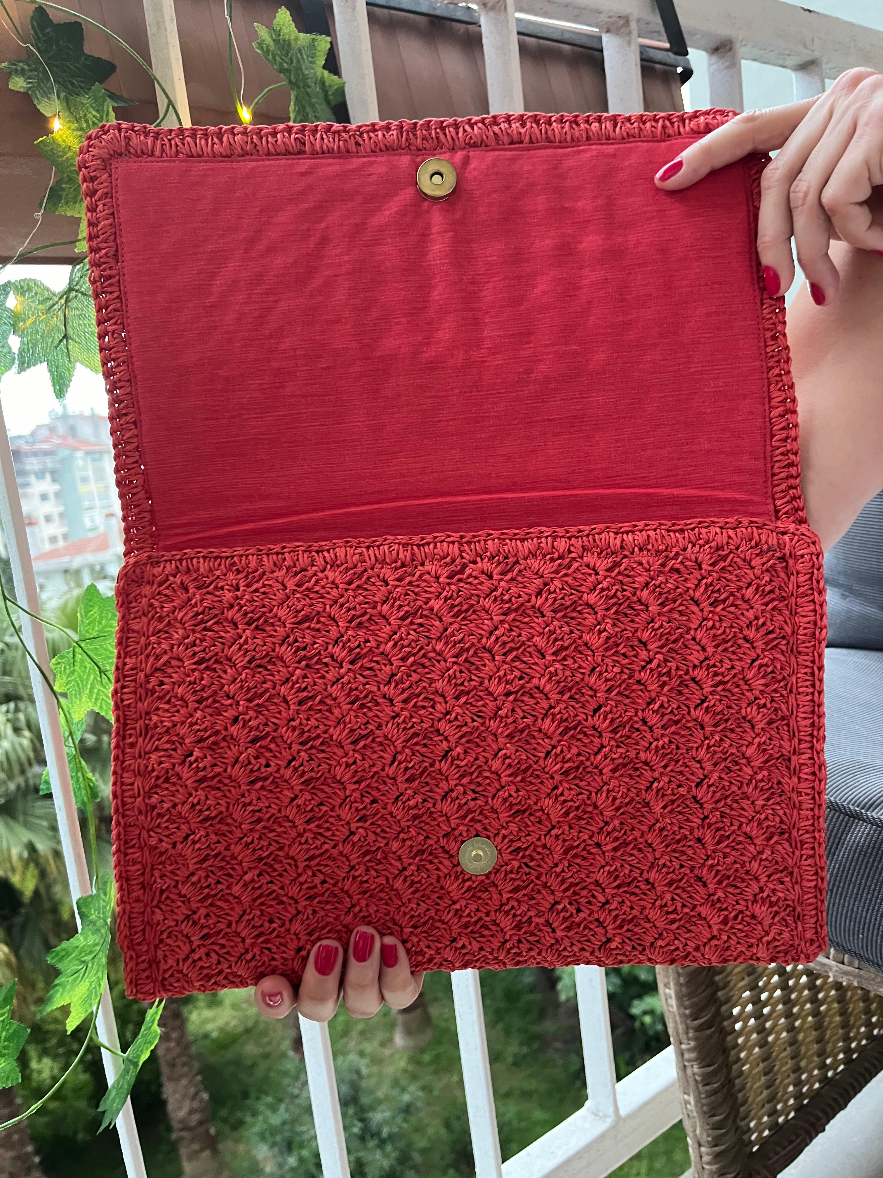 Soledore Clutch Çanta Kırmızı