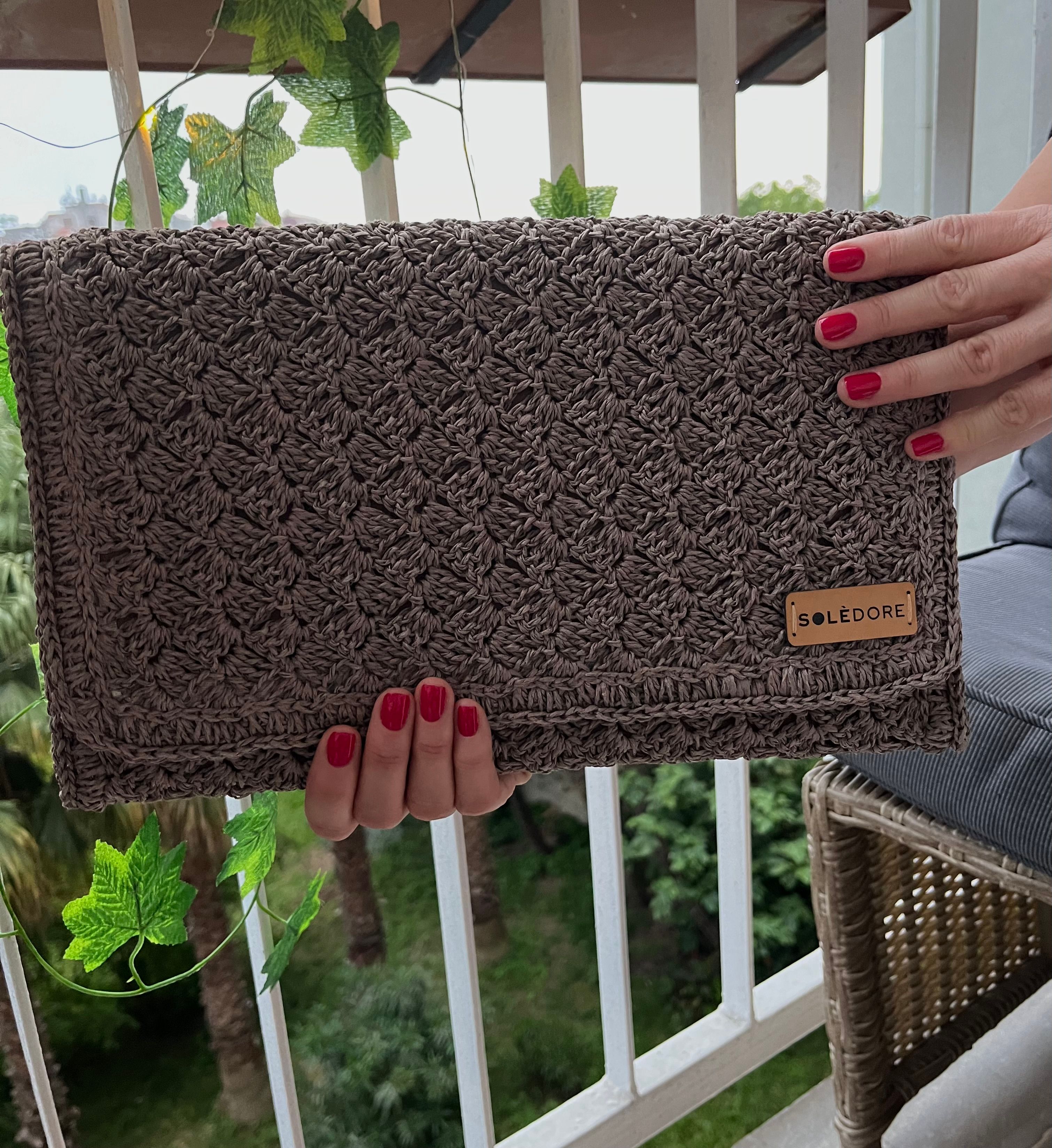 Soledore Clutch Çanta Vizon