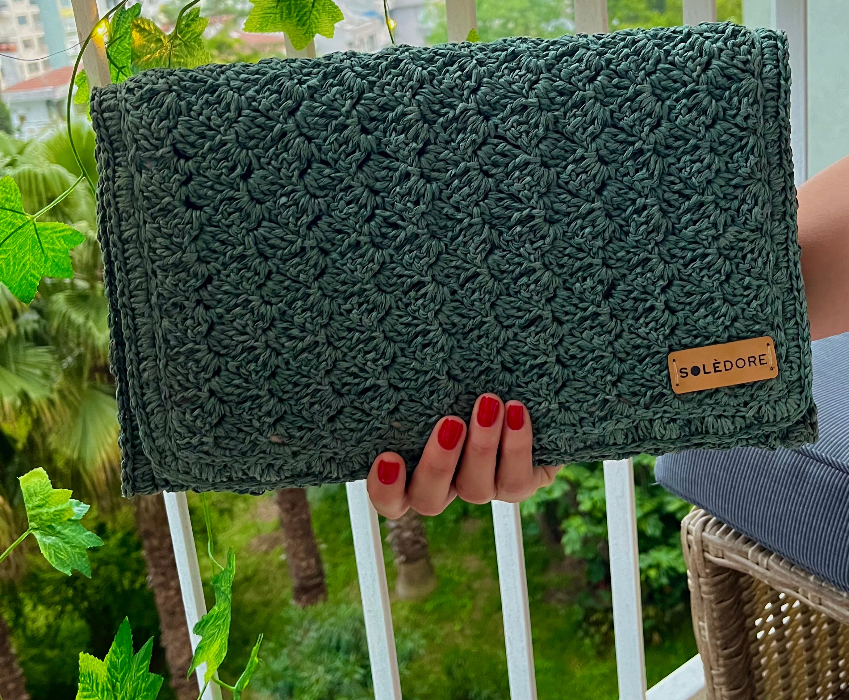 Soledore Clutch Çanta Yeşil