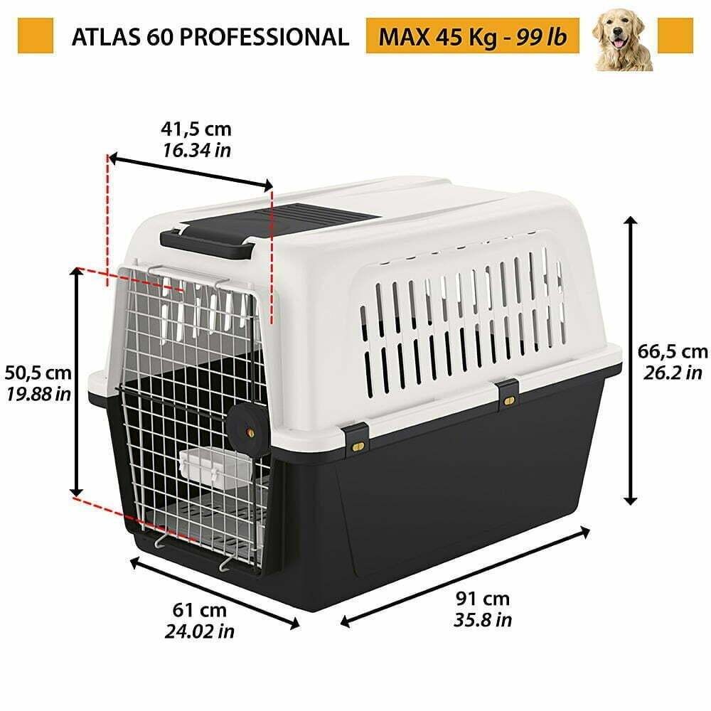 Ferplast Atlas 60 Köpek Taşıma Sepeti 91 x 61 x 66,5 Cm