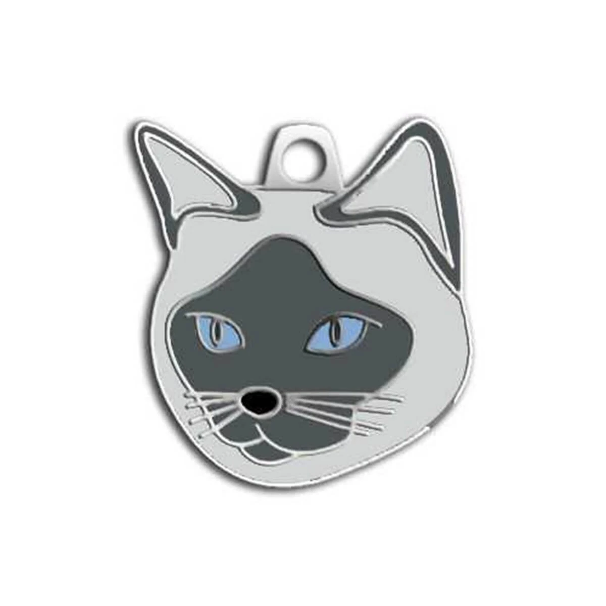 Dalis Pet Tag Gri Kül Rengi Siyam Kedisi Künyesi