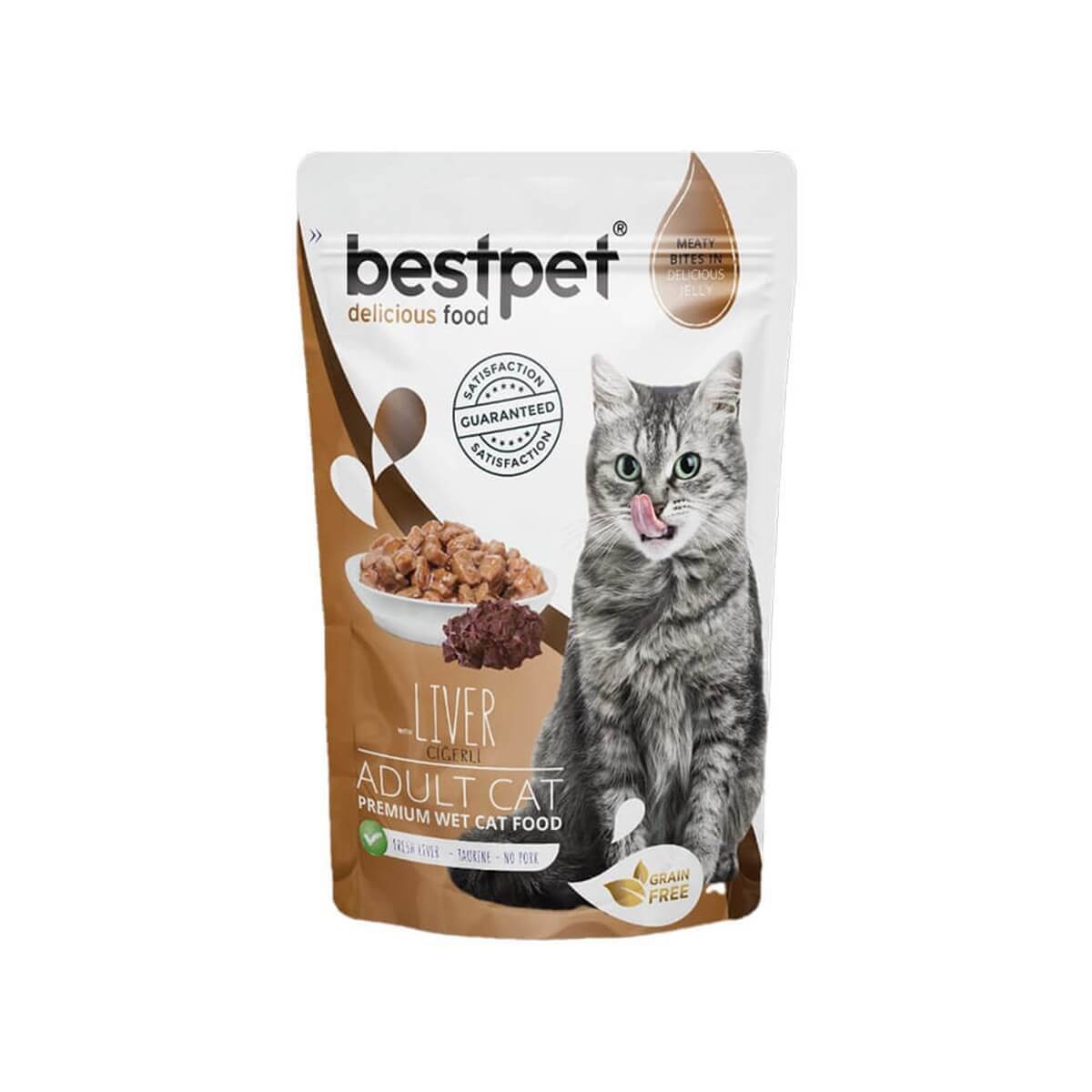 BestPet Ciğerli Jelly Pouch Kedi Maması 85 Gr