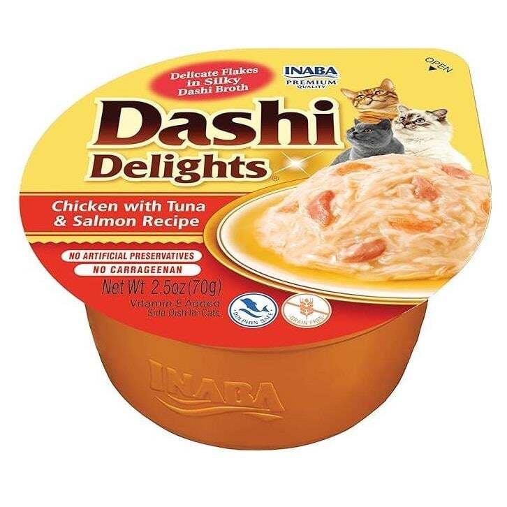 Ciao Dashi Ton Balıklı Tavuklu ve Somonlu Kedi Çorbası 70 GR