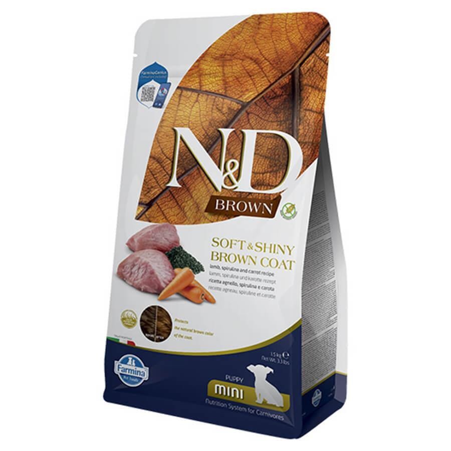 N&D Brown Kuzulu Spirulinalı Mini Yavru  Köpek Maması 1,5 kg
