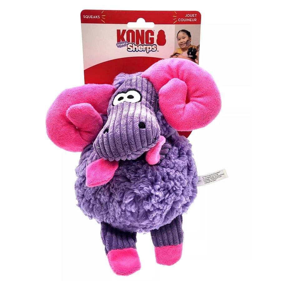 KONG Sherps Sevimli Hipopotam Şeklinde Peluş Köpek Oyuncağı M