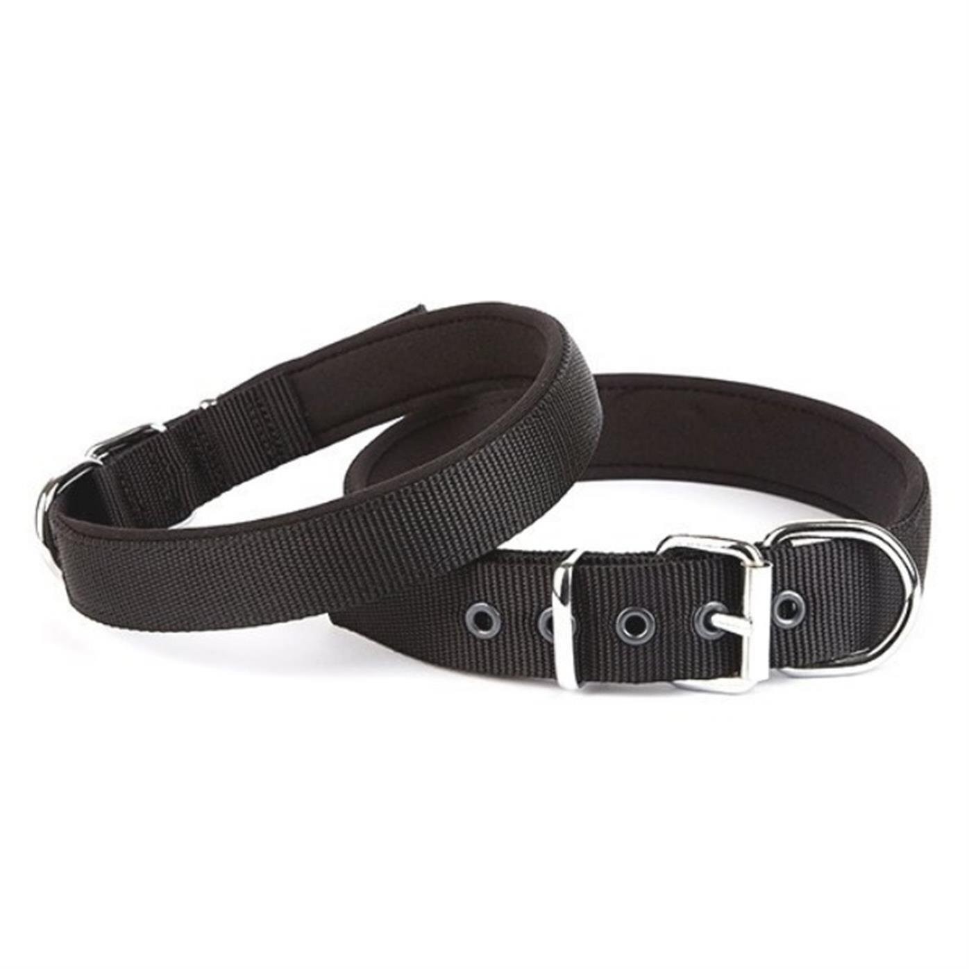 Doggie Comfort Yumuşak Dokuma Köpek Tasması S 1,5x25-30cm Siyah