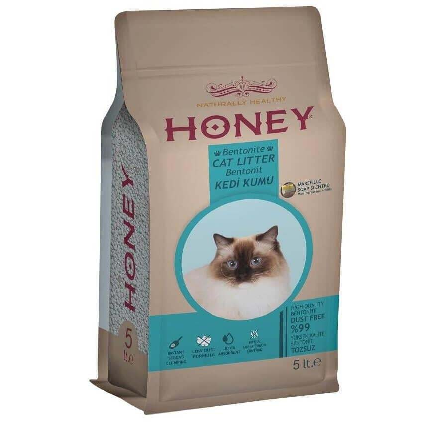 Honey Marseille Soap  Sabun Aromalı Kedi Kumu 5 LT