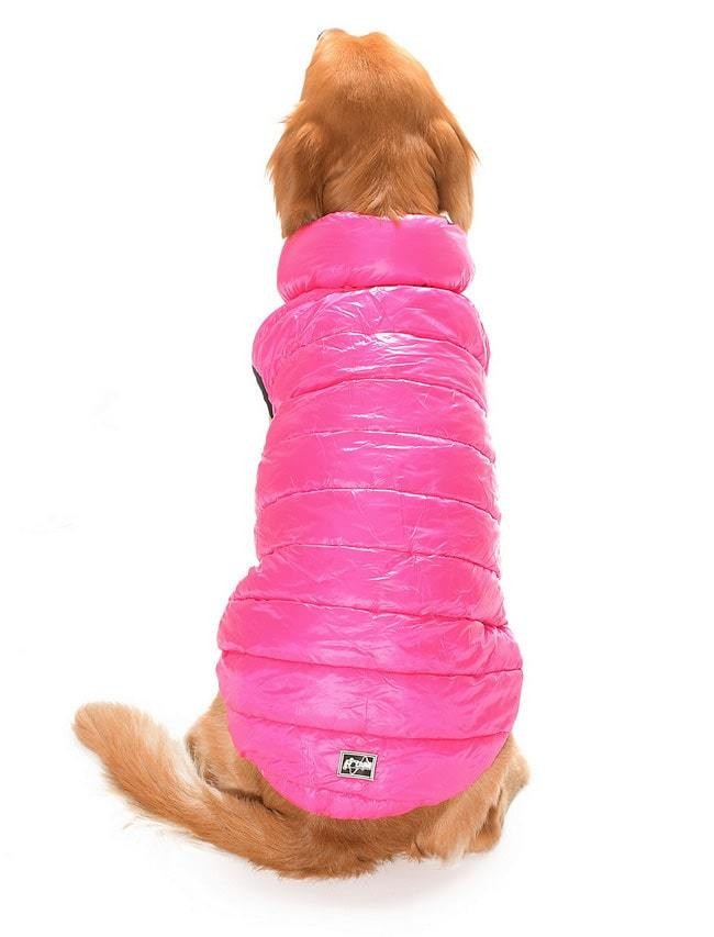 Büyük Irk Çift Taraflı Köpek Mont - Yuo Mor & Pembe