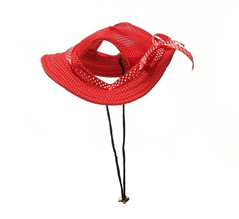 Küçük ve Orta Irk Köpekler için Şapka Meloni - Kırmızı