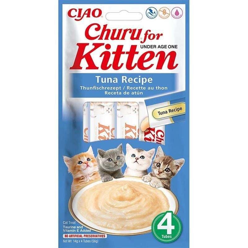 Ciao Churu Cream Kitten Ton Balıklı Yavru Kedi Kreması 4x14 Gr