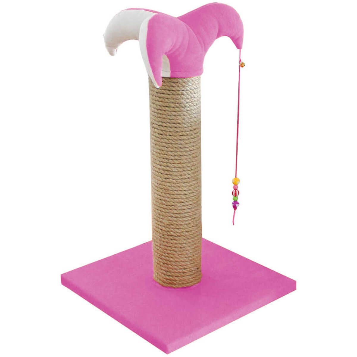 Bedspet Palyaço Kedi Tırmalama Kalın Pembe 70 cm