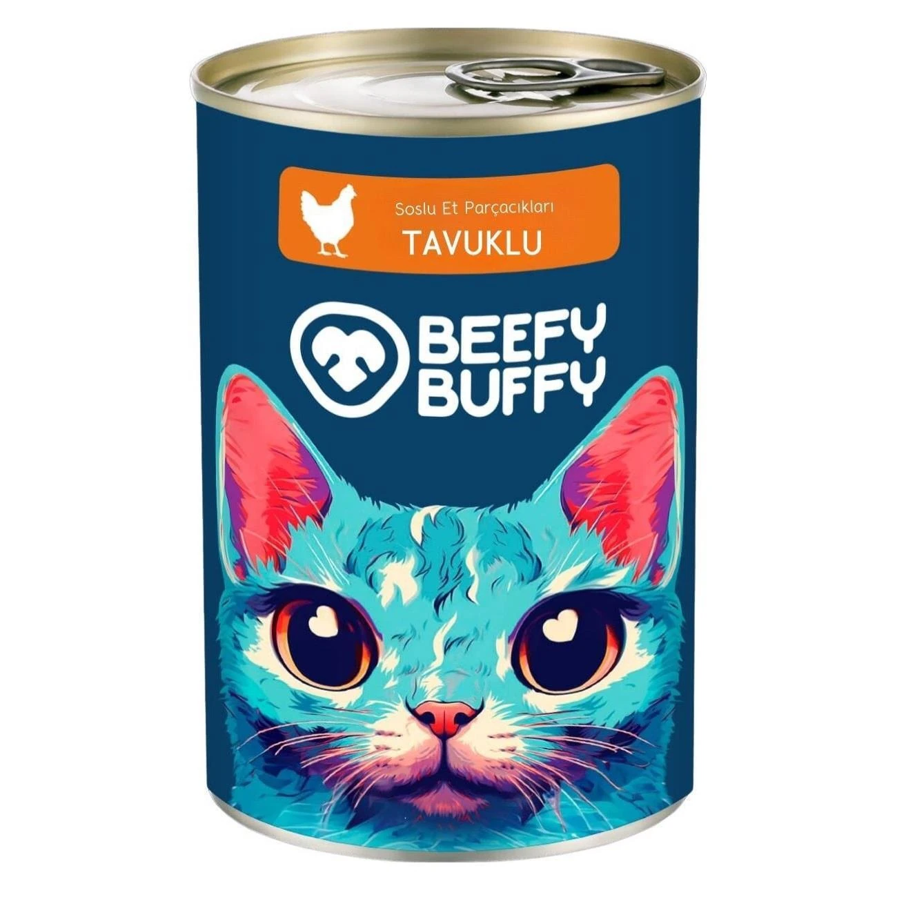 Beefy Buffy Yoğun Tavuk İçerikli Kedi Konservesi 415 Gr