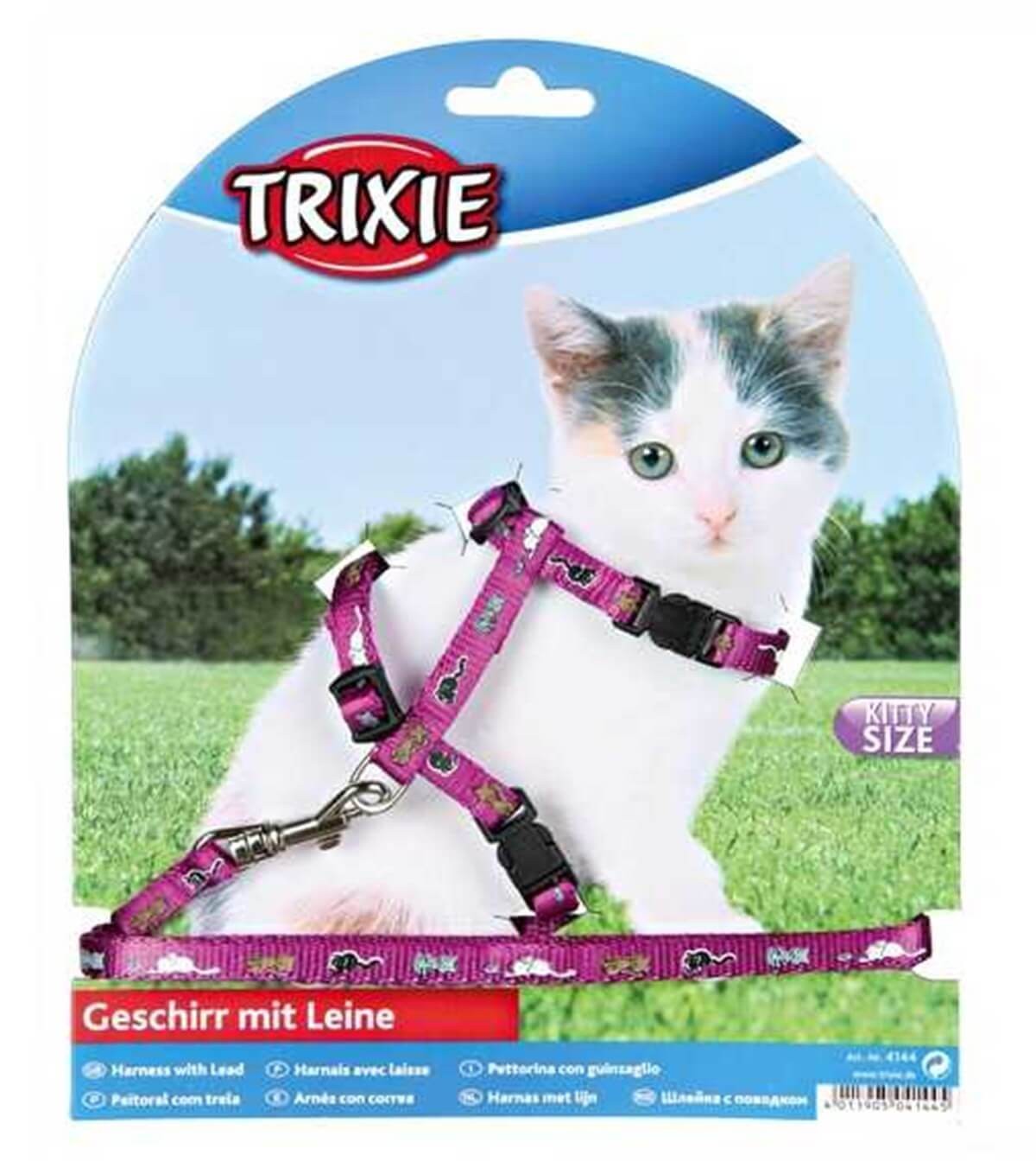 Trixie Geschirr Mit Leine Yavru Kedi Göğüs Tasması 28-33 Cm