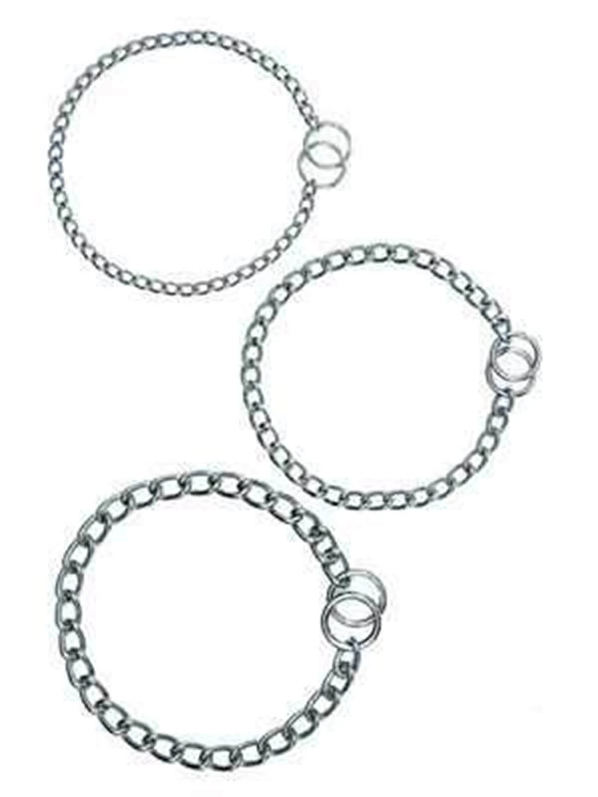 Pet Corn Krom Kaplama Tek Sıra Köpek Eğitim Tasması 3mmx50cm