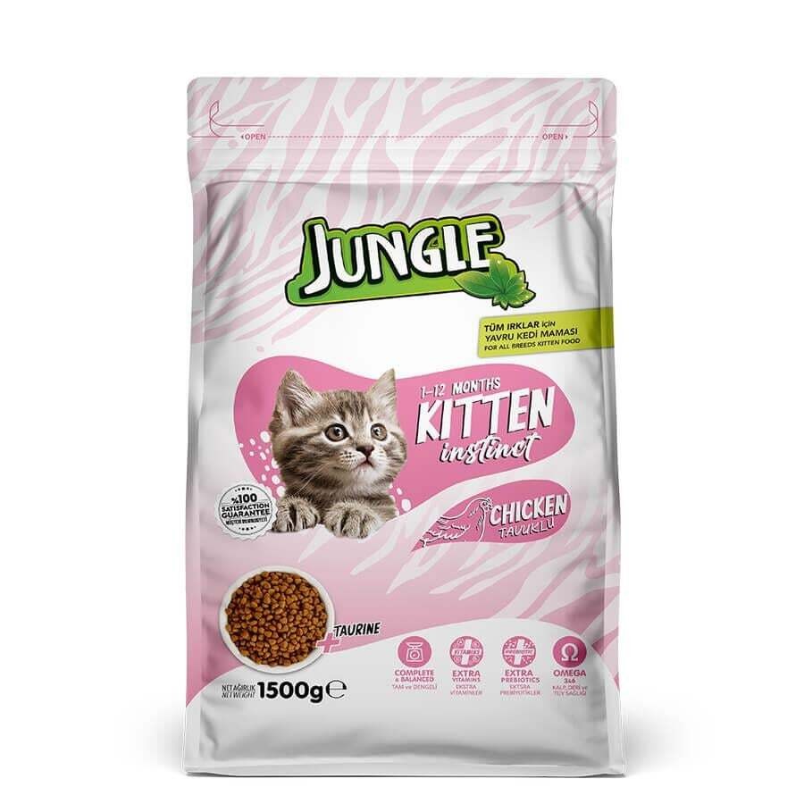 Jungle Tavuklu Yavru Kedi Maması 1,5 Kg