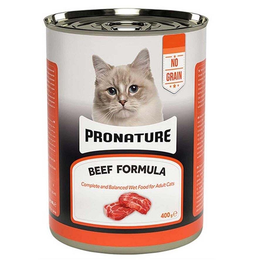 Pronature Tahılsız Sığır Etli Ezme Yetişkin Kedi Konservesi 400gr