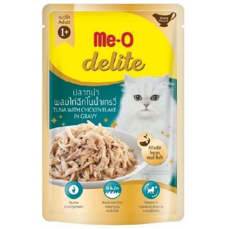 Me-O Delite Pouch Ton Balığı ve Tavuklu Kedi Konservesi 70gr
